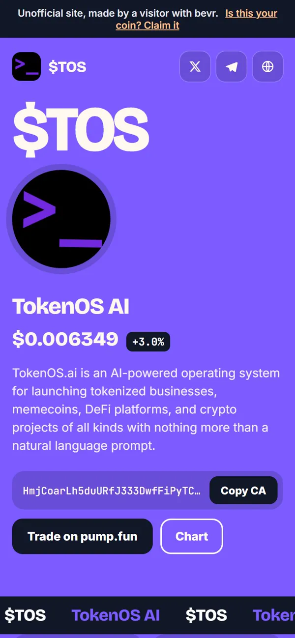 A coin site in the Poster look